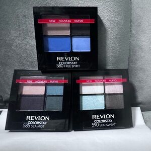 Revlon ColorStay Eyeshadow Trio - Bold Blues and Soft Neutrals
